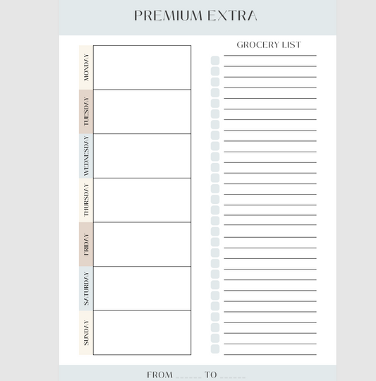 WEEKLY PLANNER EXTRA