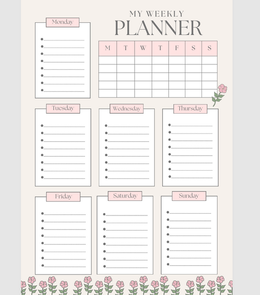 WEEKLY PLANNER